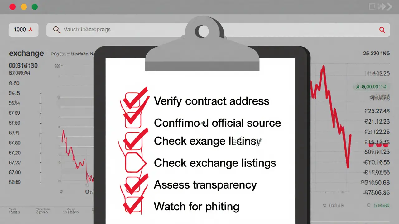 Checklist with red warning signs highlighting WHX airdrop red flags.