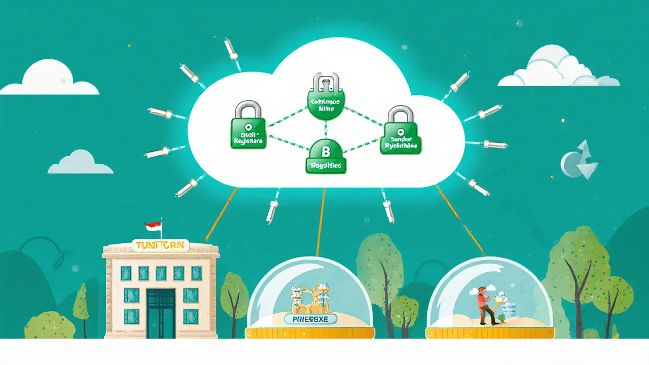 Government blockchain network with locked public nodes and approved permissioned nodes