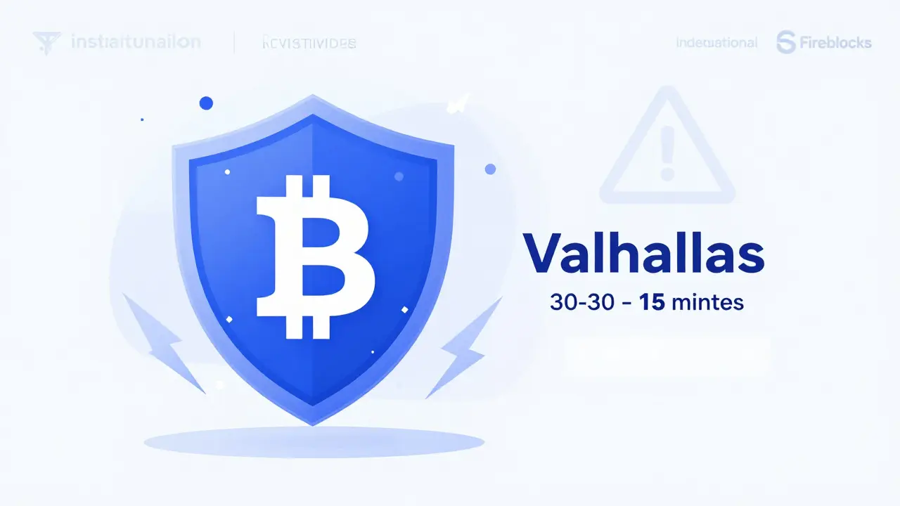 Bitcoin-to-Ethereum swap accelerated by zero-knowledge proofs, with a protective shield and fading regulatory warning.