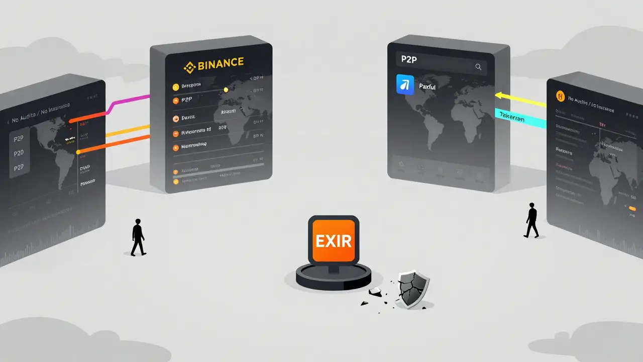 EXIR exchange isolated and fading as users leave for peer-to-peer alternatives