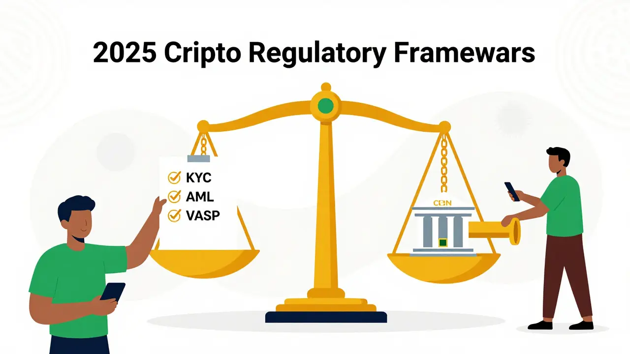 Nigeria’s 2025 crypto system: SEC and CBN regulators enabling safe user transactions through licensed platforms.