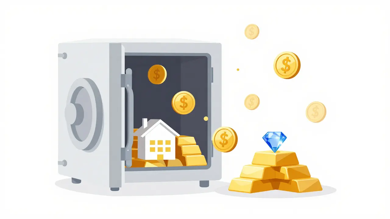 Digital vault transforming gold and real estate into blockchain tokens.