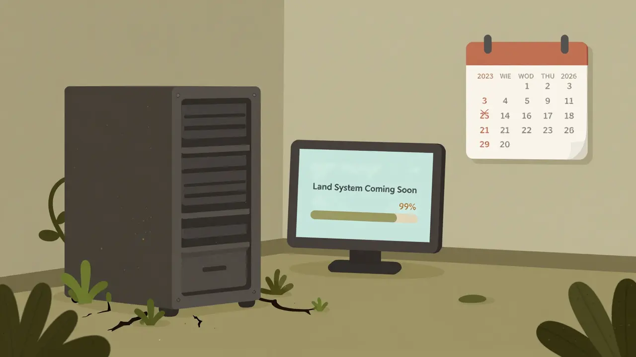 Dusty server illustrating abandoned development and zombie status