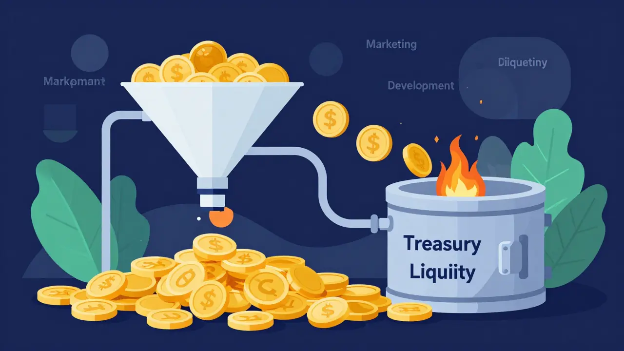 Visualizing ChirpPad token burns and supply mechanics