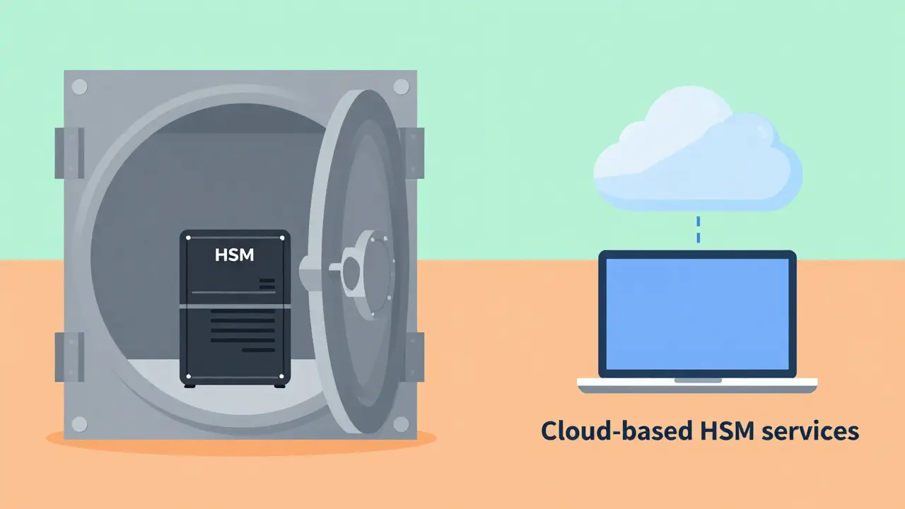Comparison of on-premise hardware versus cloud HSM services