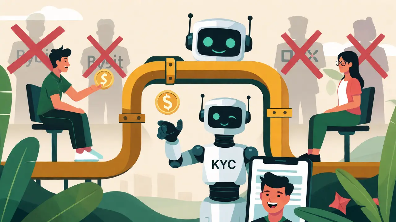 Secure cross-border crypto payment via licensed channels